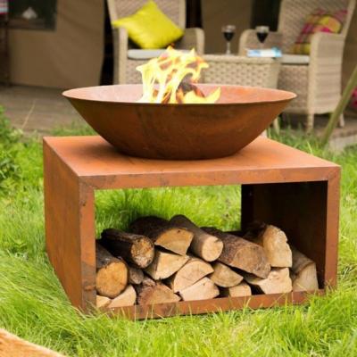 Fire Pit and Wood Storage